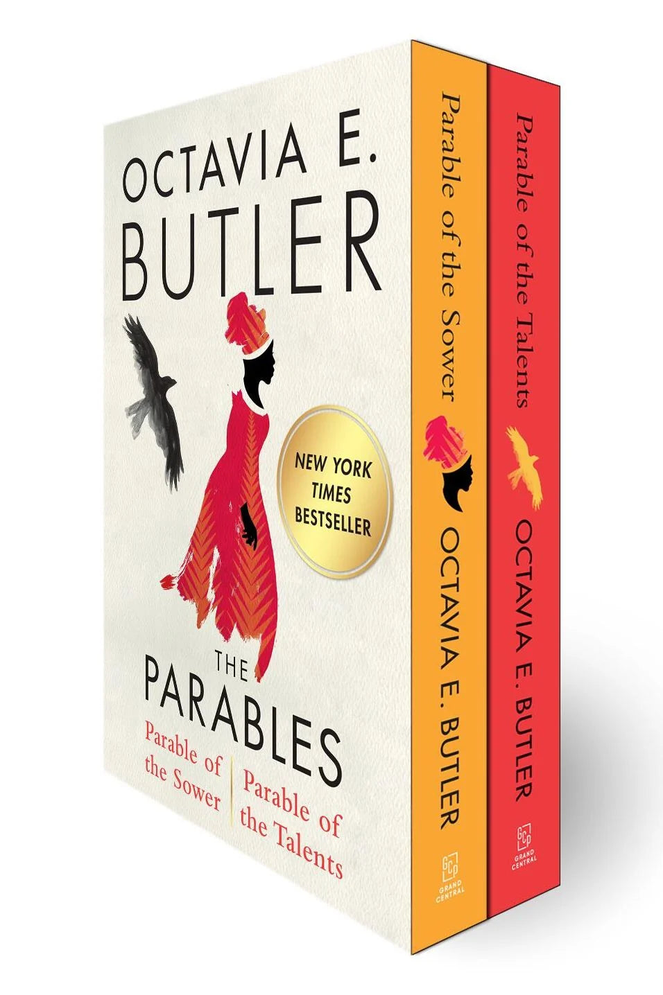 Two books by Octavia E. Butler on a white background